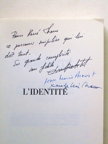 L'Identité. Séminaire interdisciplinaire dirigé par Claude Lévi-Strauss professeur au Collège … | Immagine principale