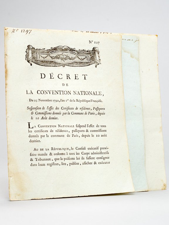 [ 3 décrets de la Révolution Française sur les certificats …