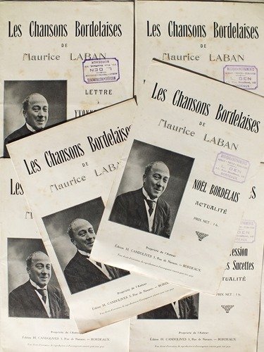 Les Chansons Bordelaises de Maurice Laban [ Lot de 6 …