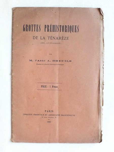 Grottes préhistoriques de la Ténarèze (Gers, Lot-et-Garonne).