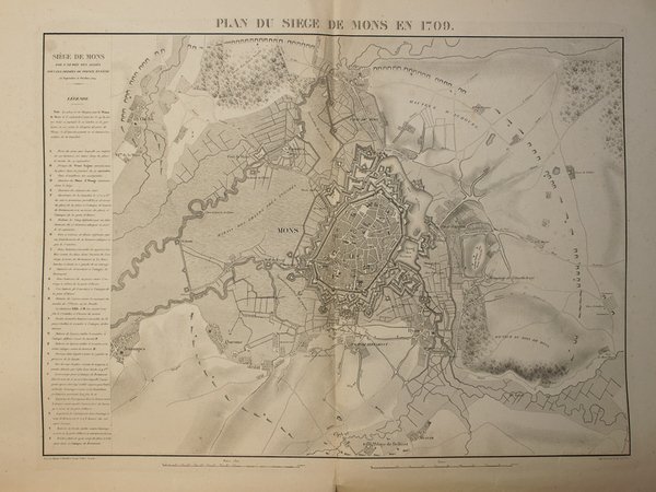 Plan du Siège de Mons en 1709 [ tiré de …