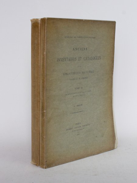 Anciens Inventaires et Catalogues de la Bibliothèque Nationale. Tome IV … | Immagine Gallery 1