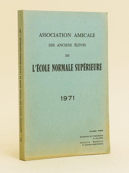 Association Amicale de Secours des anciens élèves de l'Ecole Normale …