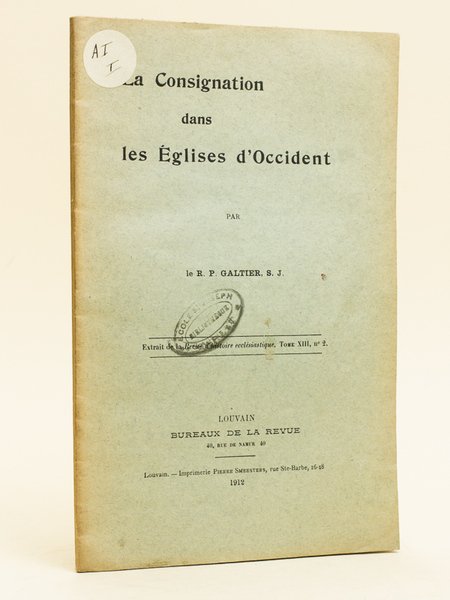 La Consignation dans les Eglises d'Occident. | Immagine principale