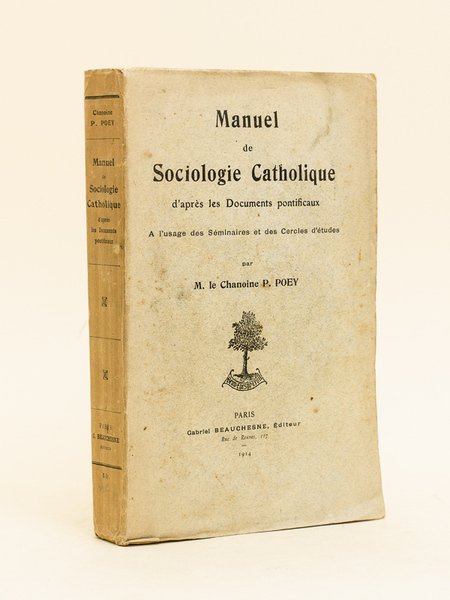 Manuel de sociologie catholique d'après les documents Pontificaux, à l'usage … | Immagine principale