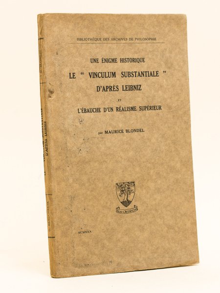 Une énigme historique : Le "Vinculum substantiale", d'après Leibniz et … | Immagine principale