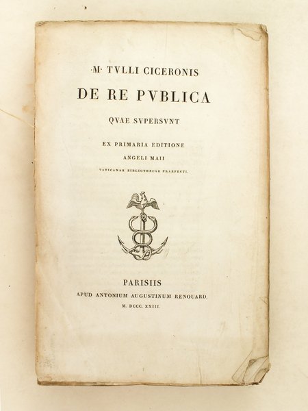 M. Tulli Ciceronis De Re Publica quae supersunt. | Immagine principale