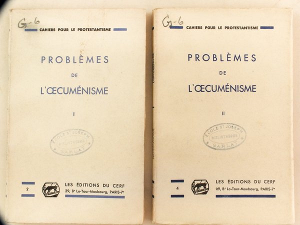 Problèmes de l'Oecuménisme (2 Tomes - Complet)