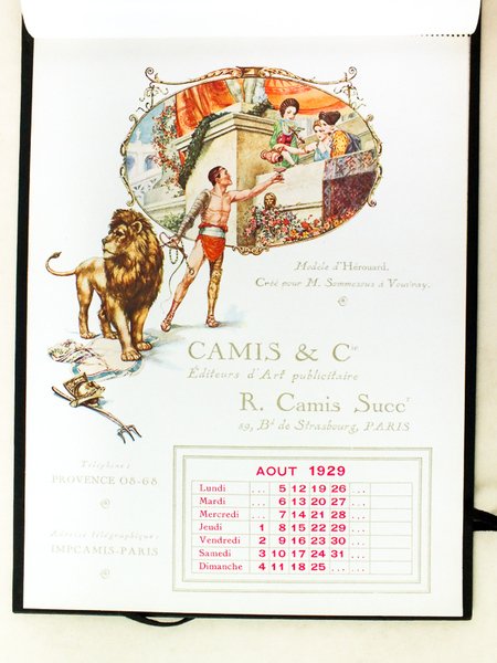Calendrier 1929 Avec leurs Meilleurs Voeux de Camis & Cie … | Immagine principale