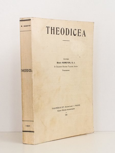 Theodicea [ exemplaire dédicacé par l'auteur ] | Immagine principale