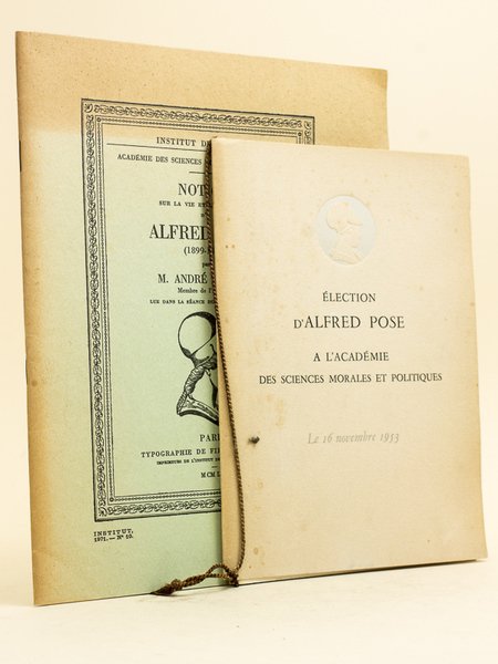 Notice sur la vie et les travaux d'Alfred Pose (1899-1969) … | Immagine principale