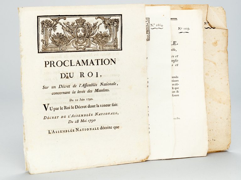 [ 4 Décrets de la Révolution Française relatifs à la …