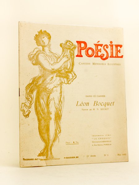 Poésie. Cahiers Mensuels Illustrés. 11e Année N° 5 - Mai …