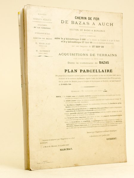 Chemin de Fer de Bazas à Auch. Section de Bazas …