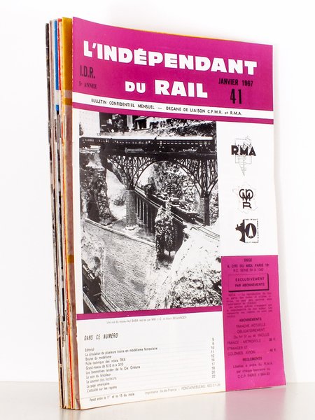 L'Indépendant du Rail ( I.D.R. ), Bulletin confidentiel mensuel, Organe …