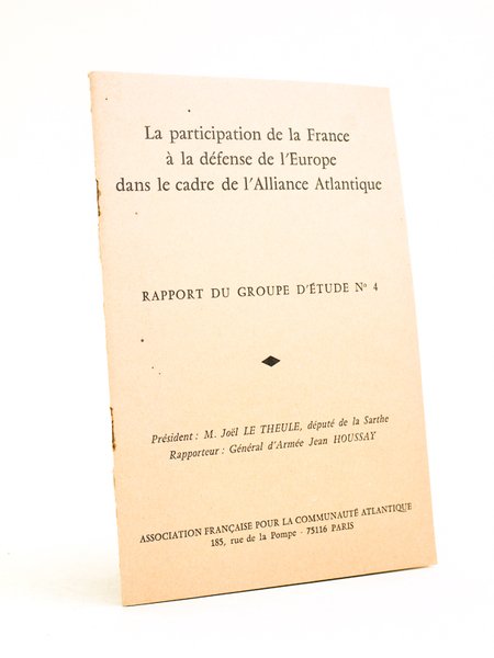 La participation de la France à la défense de l'Europe …