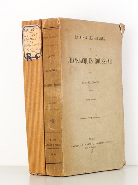 La Vie & les œuvres de Jean-Jacques Rousseau ( 2 …
