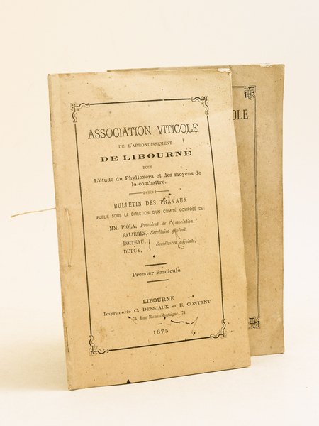 Association viticole de l'arrondissement de Libourne pour l'Etude du Phylloxera …