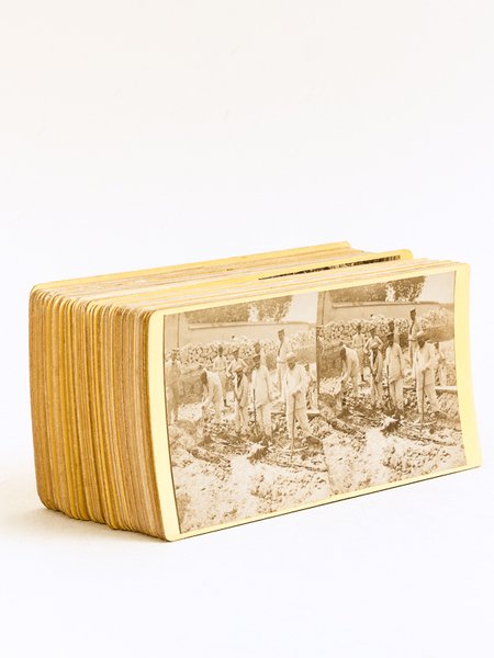 Lot de 57 vues stéréoscopiques par Maindron Phot. à Saint-Cloud …