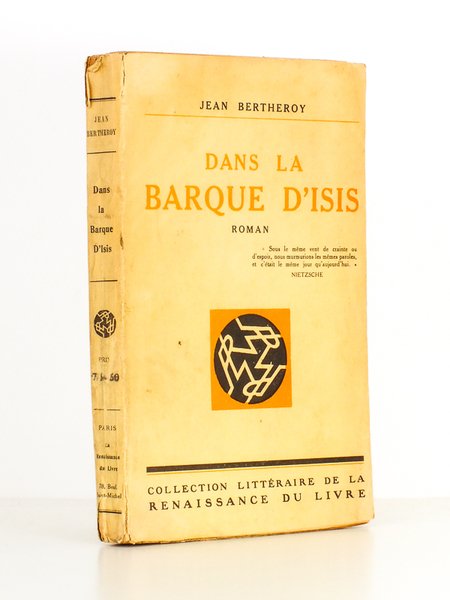 Dans la Barque d'Isis , roman [ exemplaire dédicacé par …