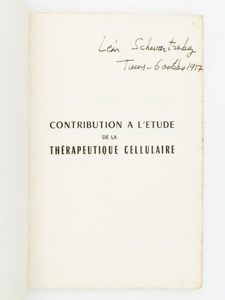 Contribution à l'étude de la Thérapeutique Cellulaire