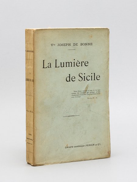 La Lumière de Sicile [ Edition originale - Livre dédicacé …