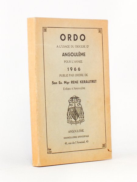 Ordo à l'usage du Diocèse d'Angoulême pour l'Année 1966 , …