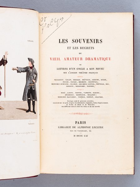 Les Souvenirs et les Regrets du Vieil Auteur Dramatique ou …