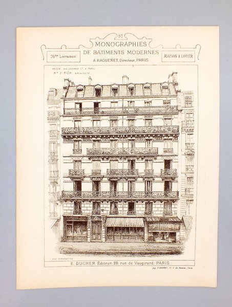 Monographies de Bâtiments Modernes - Maison rue Lagrange, 17 à …