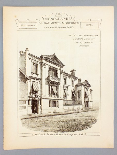 Monographies de Bâtiments Modernes - Hôtel rue Jules-Lecesne au Havre …