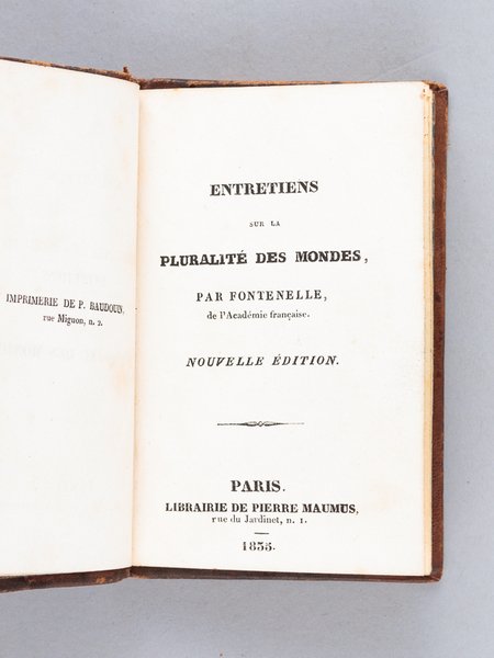 Entretiens sur la Pluralité des Mondes