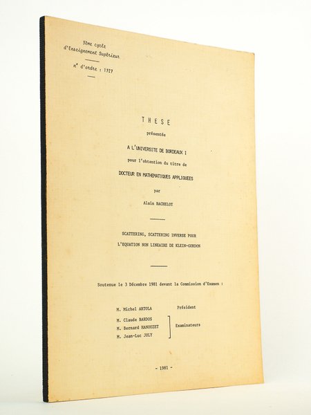 Scattering, Scattering inverse pour l'équation non-linéaire de Klein-Gordon ( Thèse …