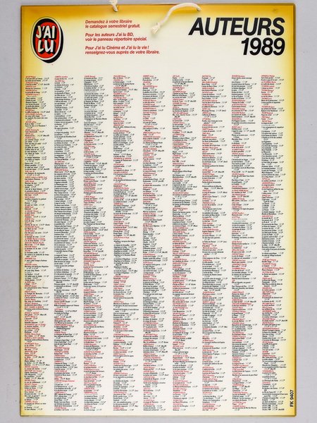 Catalogue de librairie de la collection "J'ai Lu" 1989 | Immagine Gallery 1