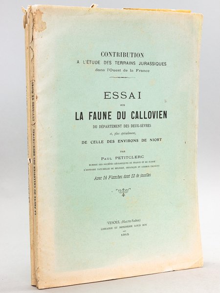 Essai sur la Faune du Callovien du Département des Deux-Sèvres …