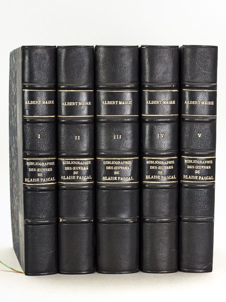 Bibliographie Générale des oeuvres de Blaise Pascal (5 Tomes - …