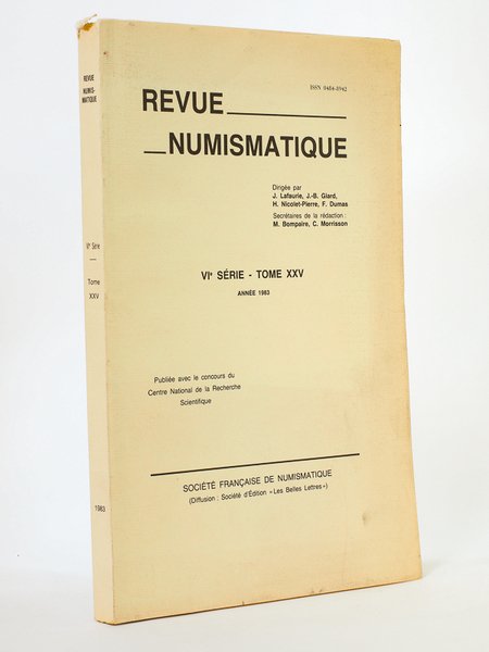 Revue de Numismatique - VIe Série , Tome XXV ( …