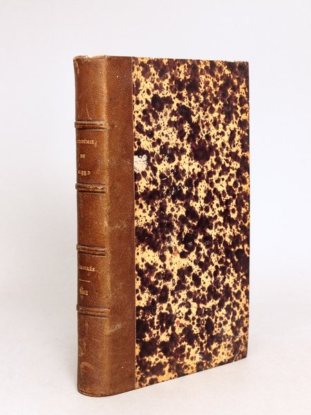 Mémoires de l'Académie du Gard. Année 1862 [ Contient notamment : ] Essai sur la destination première de la Maison-Carrée (Auguste Pelet) ; Etude des dimensions de la colonne Trajane (Aurès) ; Note sur trois inscriptions antiques (Pelet) ; Aristophane, poète politique et moraliste (Brétignère) ; Deux moines du couvent de Saint-Marc à Florence (Azaïs) ; Essai sur le dénombrement de la population de Nîmes en 1861 (Liotard)