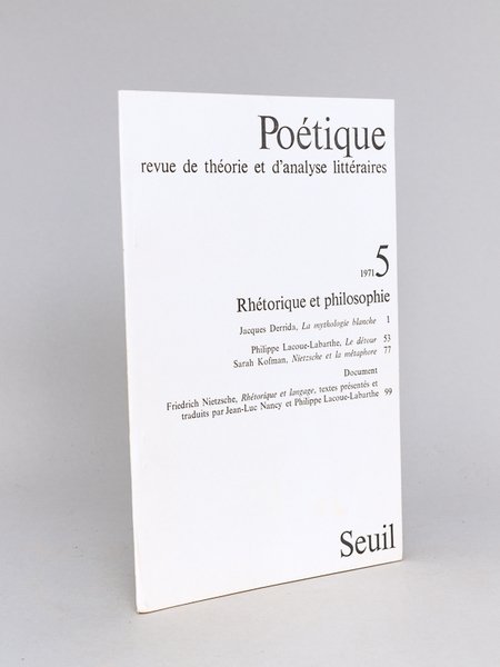 Le Détour (Nietzsche et la rhétorique) [ Edition originale dédicacée …