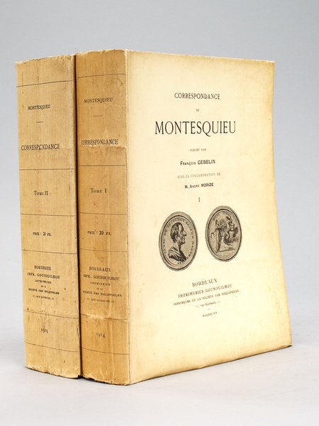 Correspondance de Montesquieu. (2 Tomes - Complet) [ Edition originale … | Immagine principale