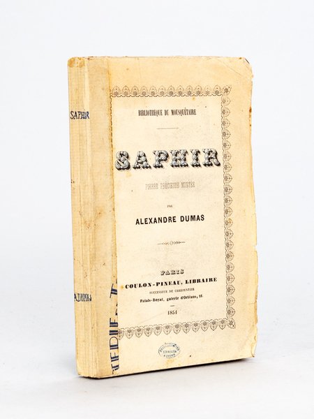 Saphir. Pierre précieuse montée par Alexandre Dumas [ Edition originale …