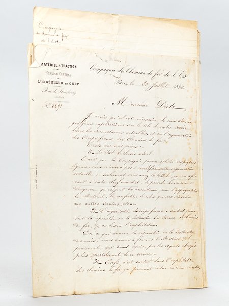[ Dossier de 11 courriers manuscrits adressés à David Dietz, …