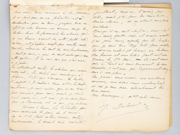 Lot de 7 Lettres autographes signée de François Deloncle et …