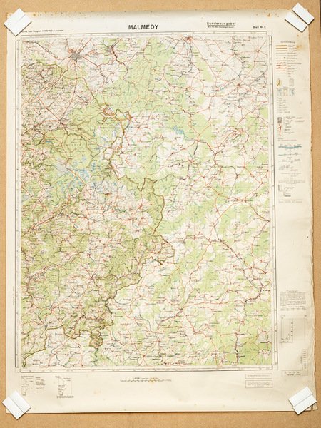 Malmedy 1 : 100.000 Sonderausgabe ! Nur für Dienstgebrauch ! …