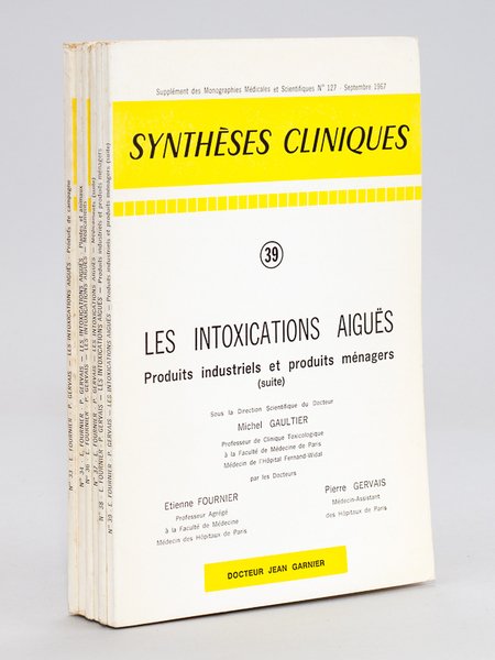 Synthèses cliniques : Les Intoxications aiguës (Lot de 6 Volumes) … | Immagine principale