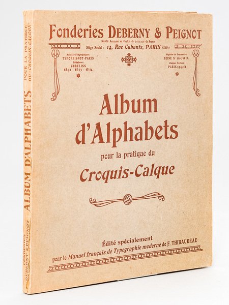 Album d'Alphabets pour la pratique du Croquis-Calque. Edité spécialement pour … | Immagine principale