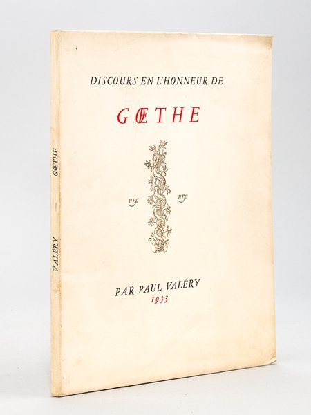 Discours en l'honneur de Goethe