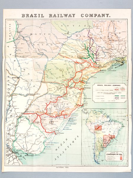 Brazil Railway Company [ Map - Carte en langue française … | Immagine principale