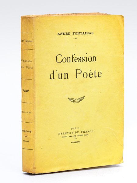 Confession d'un Poète [ Edition originale - Livre dédicacé par … | Immagine principale