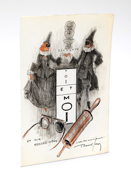 Dessin original signé : "Toi et Moi" et sur rendez-vous … | Immagine principale