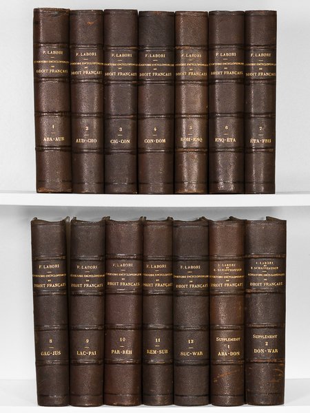 Répertoire encyclopédique du Droit Français (12 Tomes et 2 Volumes … | Immagine principale